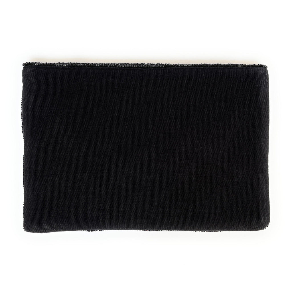 Black Beaded Clutch, Silver Beaded Clutch Bag, Black Beaded Clutch Purse, Wedding Clutch Bag, Party Clutch Purse, Evening Beaded Clutches