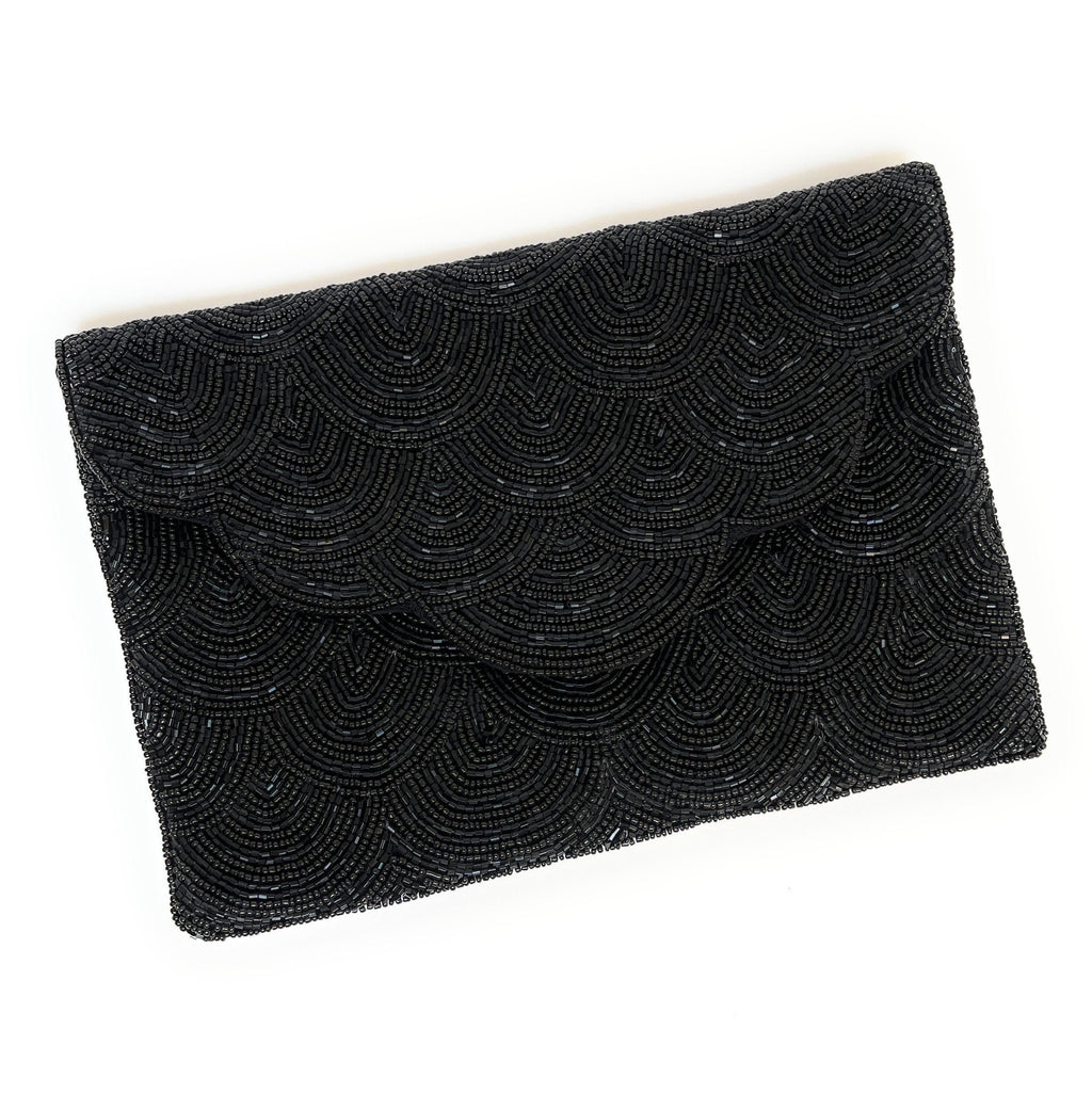 Black Beaded Clutch, Silver Beaded Clutch Bag, Black Beaded Clutch Purse, Wedding Clutch Bag, Party Clutch Purse, Evening Beaded Clutches