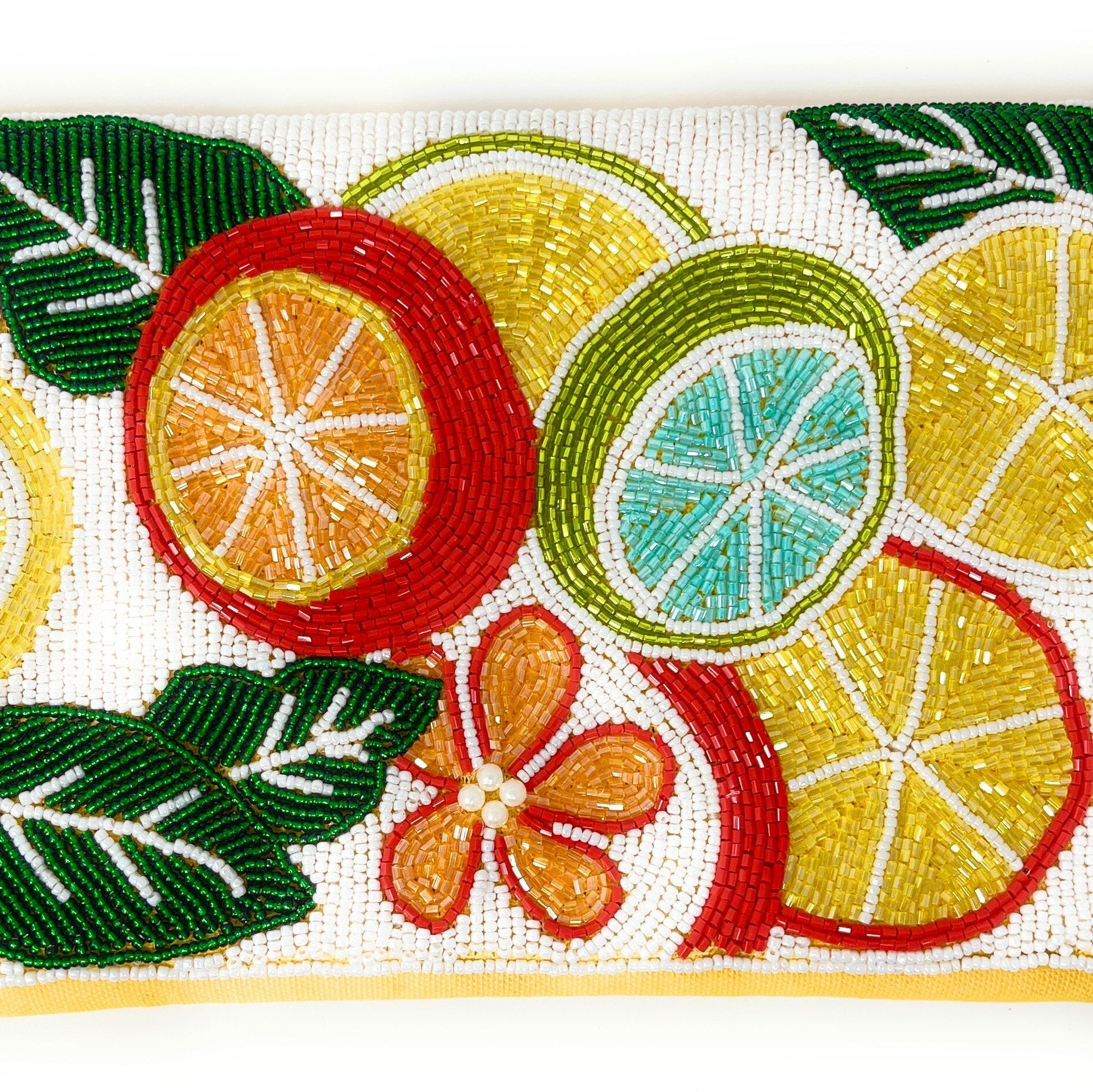 Citrus Bead Clutch Purse, Summer Crossbody Purse, Beaded Clutch Purse, Tropical Beaded Bag, Crossbody Bag, Summer Clutch Purse, Best Seller