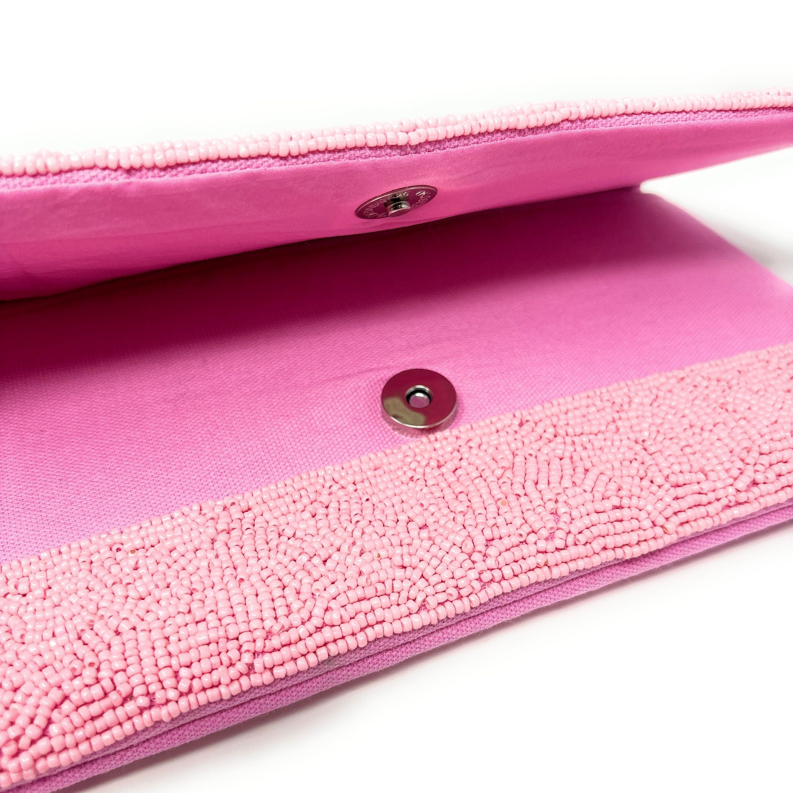 Pickleball Beaded Clutch Purse, Pink Clutch Bag Beaded Clutch Purse Game Day Pickleball Purse, Custom Gifts Pickle-ball Crossbody Purse