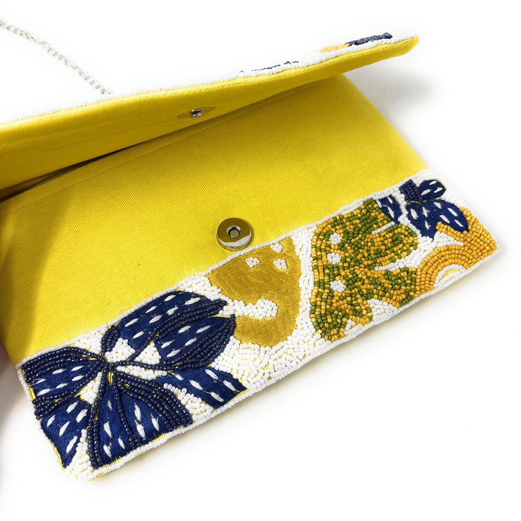 Palm Leaves Beaded Clutch Purse, Palm Leaf Beaded Purse, Palm Clutch Bag, Beaded Clutch Purse, Beaded Bag, Party Clutch Purse, Birthday Gift