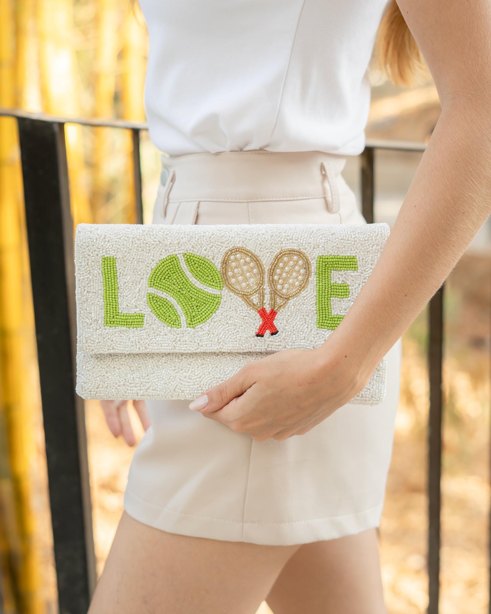 Tennis Beaded Clutch Purse, Tennis Clutch Bag, Beaded Clutch Purse, Game Day Bead Purse, Tennis Purse Tennis Crossbody Bag, Tennis Love